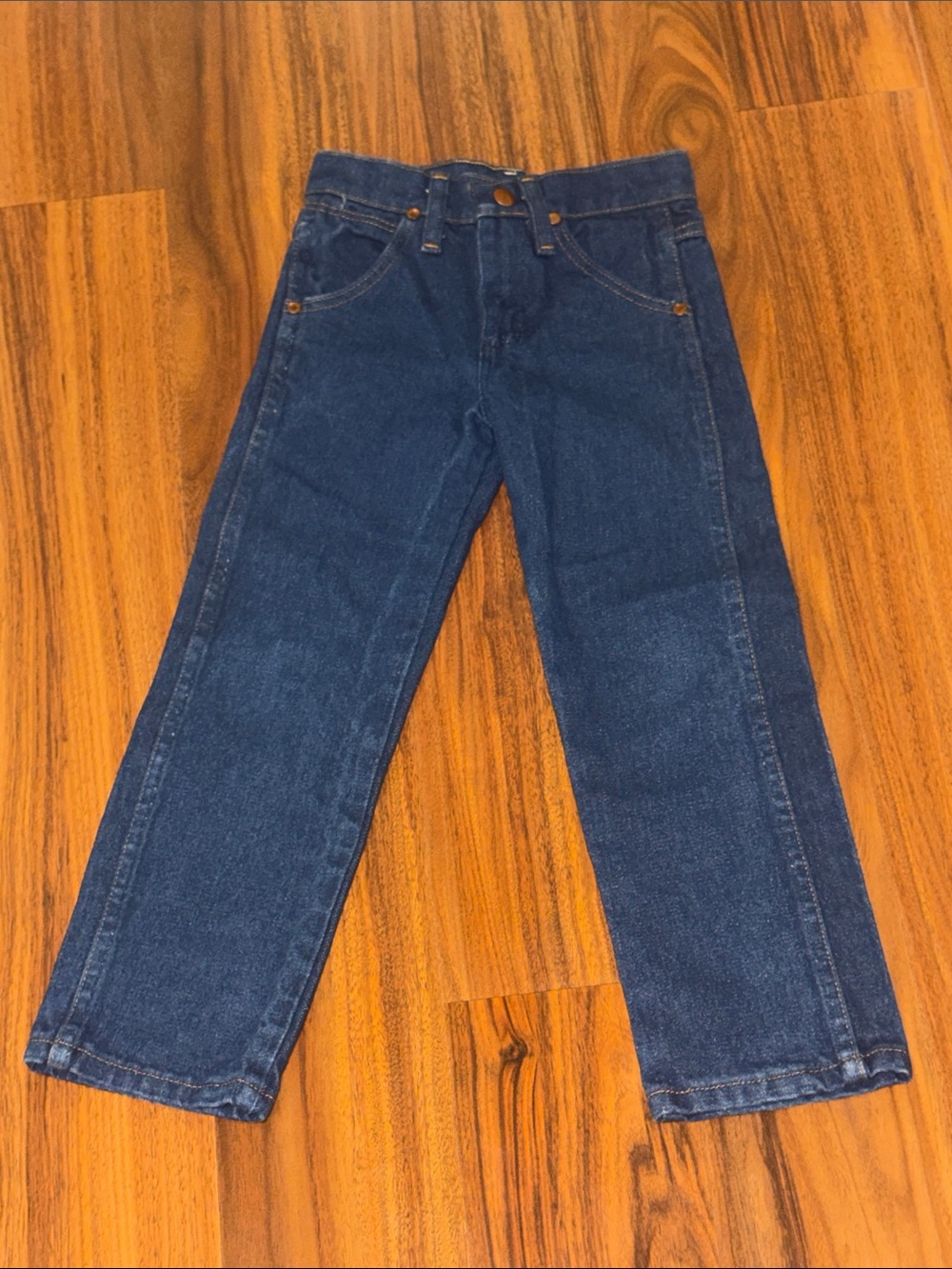 Wrangler Navy Blue Kids Straight-Leg Jeans